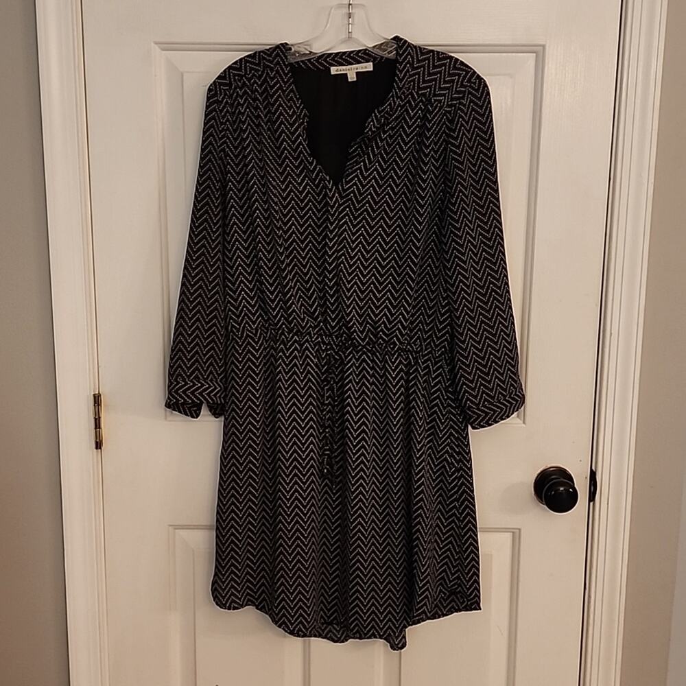 Daniel Rainn Geometric Print Dress, Large